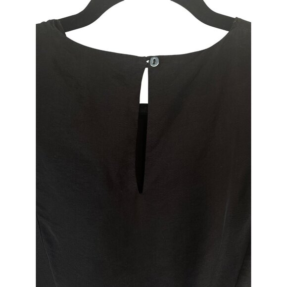 2/$30 ZARA Medium Black Loose-Fit Dress Elastic Waist Dolman Sleeves - Picture 10 of 14